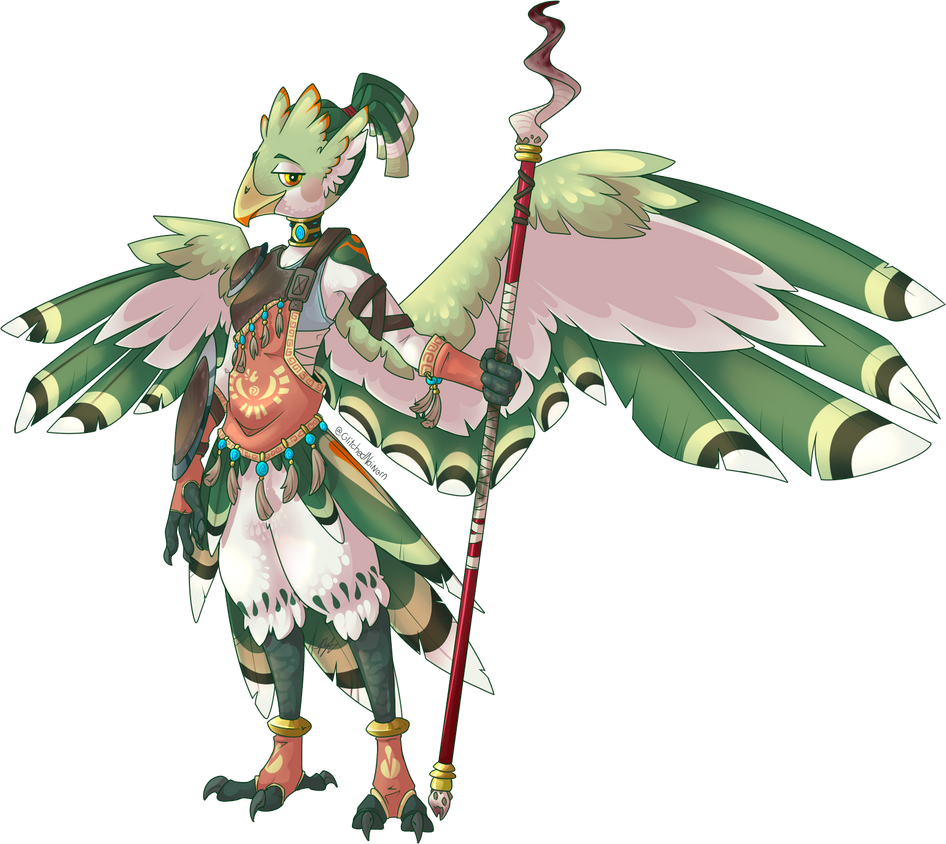 Redesigned Rito: Female Warrior by TheGlitchyDemon on DeviantArt