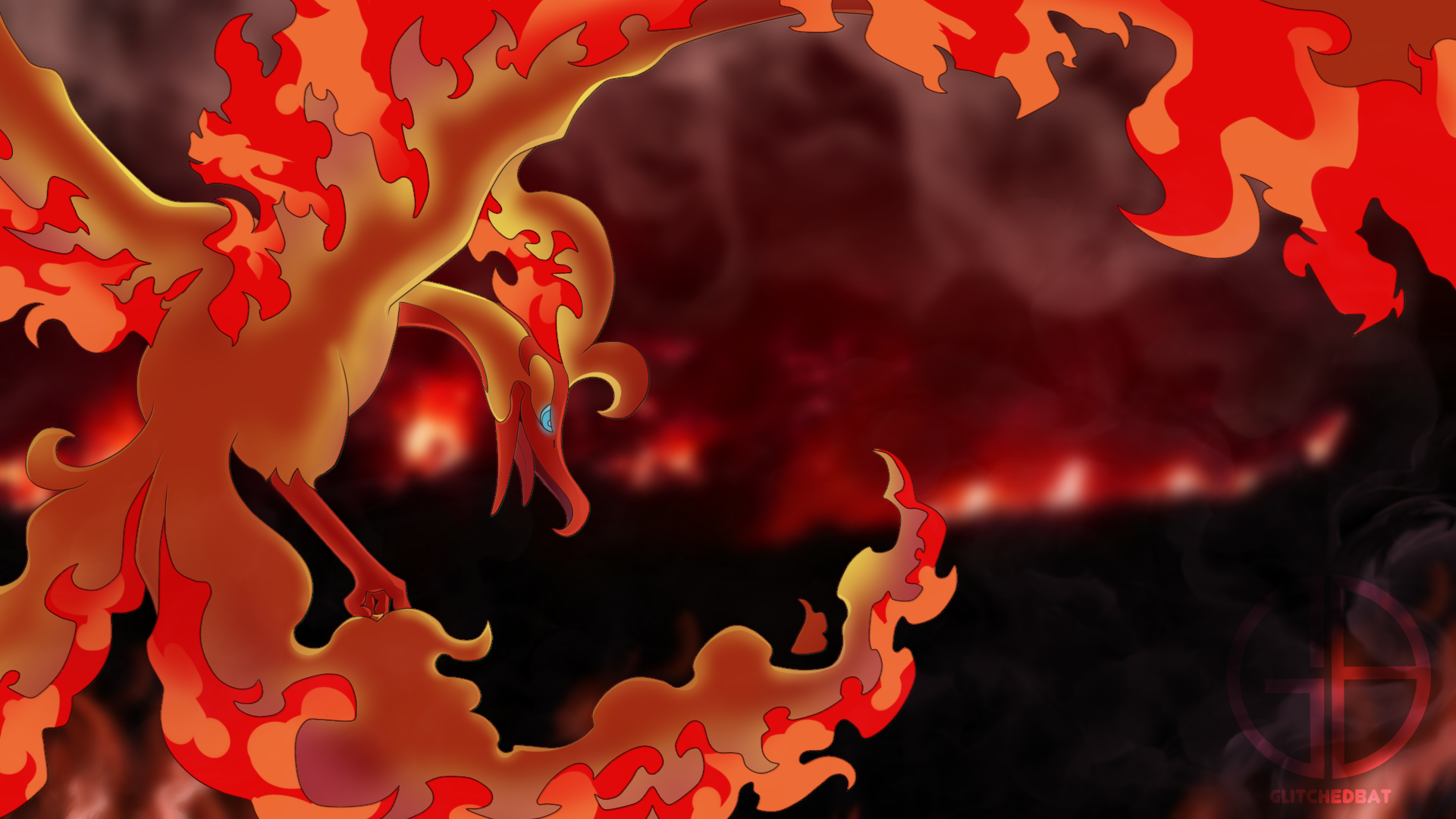 Shiny Galarian Moltres by TheGlitchyDemon on DeviantArt