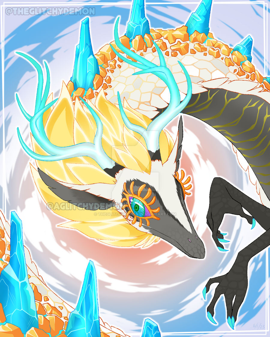 Light Rift Dragon Light Dragon by TheGlitchyDemon on DeviantArt