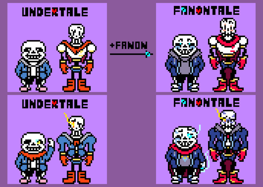 Fanon Undertale - The Main Characters by Wildwolflaps on DeviantArt