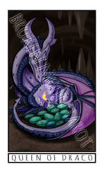 Broken Moon Tarot: Queen of Draco