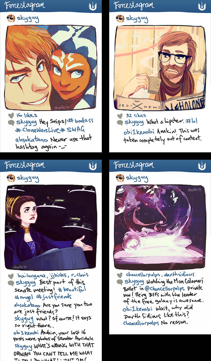 star wars instagram AU by shorelle