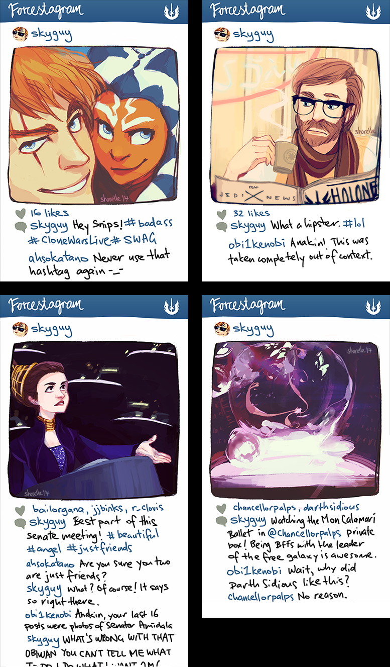 star wars instagram AU by shorelle