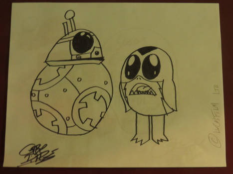 BB-8 and Porg