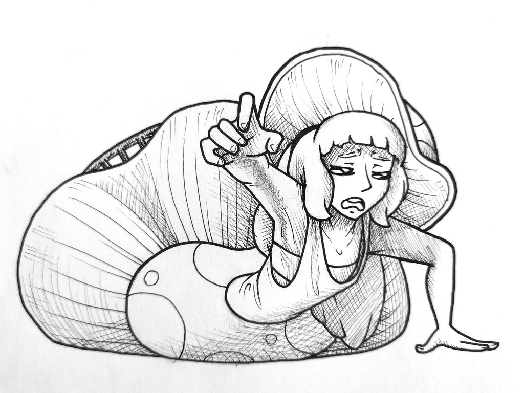 Inktober day 12: stuck