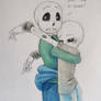 Dancetale Sans and FrailFeathers Sans Aquatic
