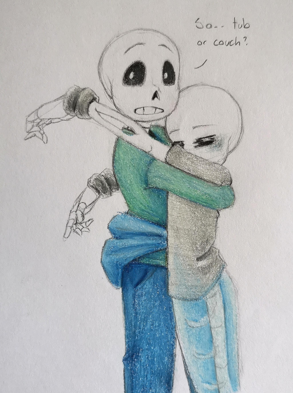 Dancetale Sans and FrailFeathers Sans Aquatic