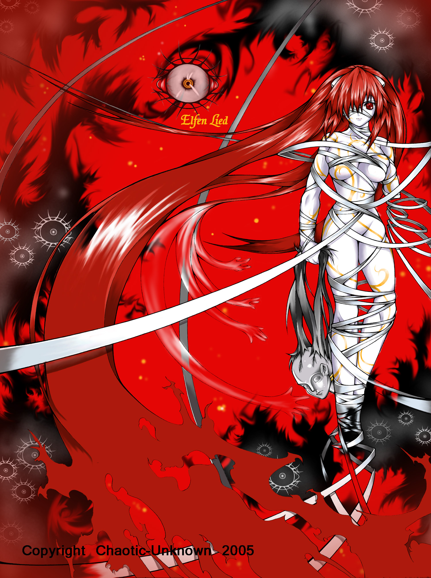 Lucy | Elfen Lied Anime | Art Board Print