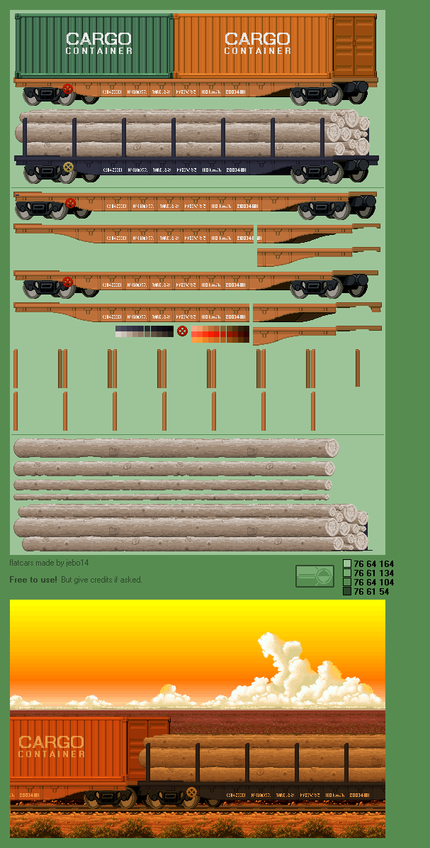 Modern freight train extra - Flatcar by jebo14 on DeviantArt