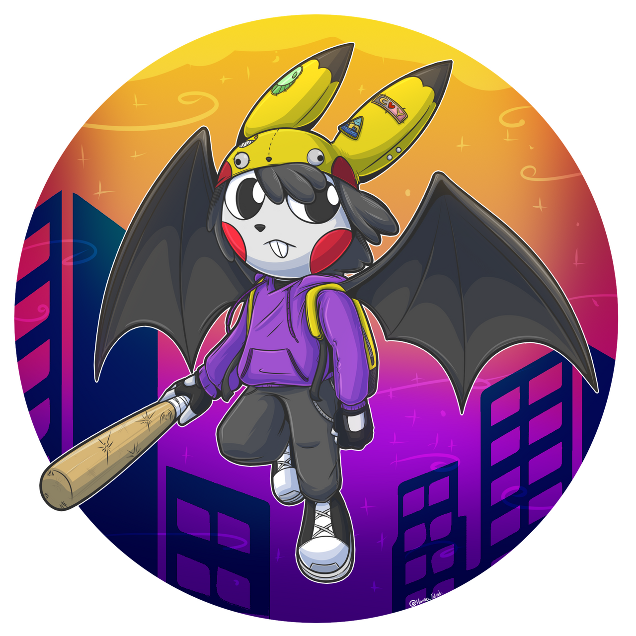 Tooth, the bat rabbit by HaiiroSlash on DeviantArt