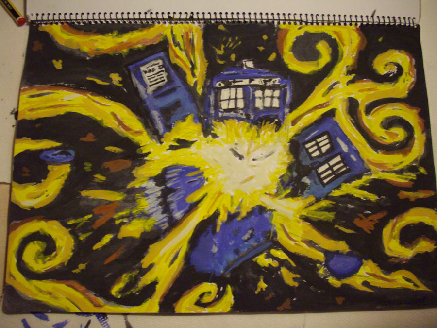 The Exploding Tardis by MichaelTzan on DeviantArt