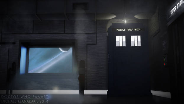 The TARDIS In A Space Station - Render 2