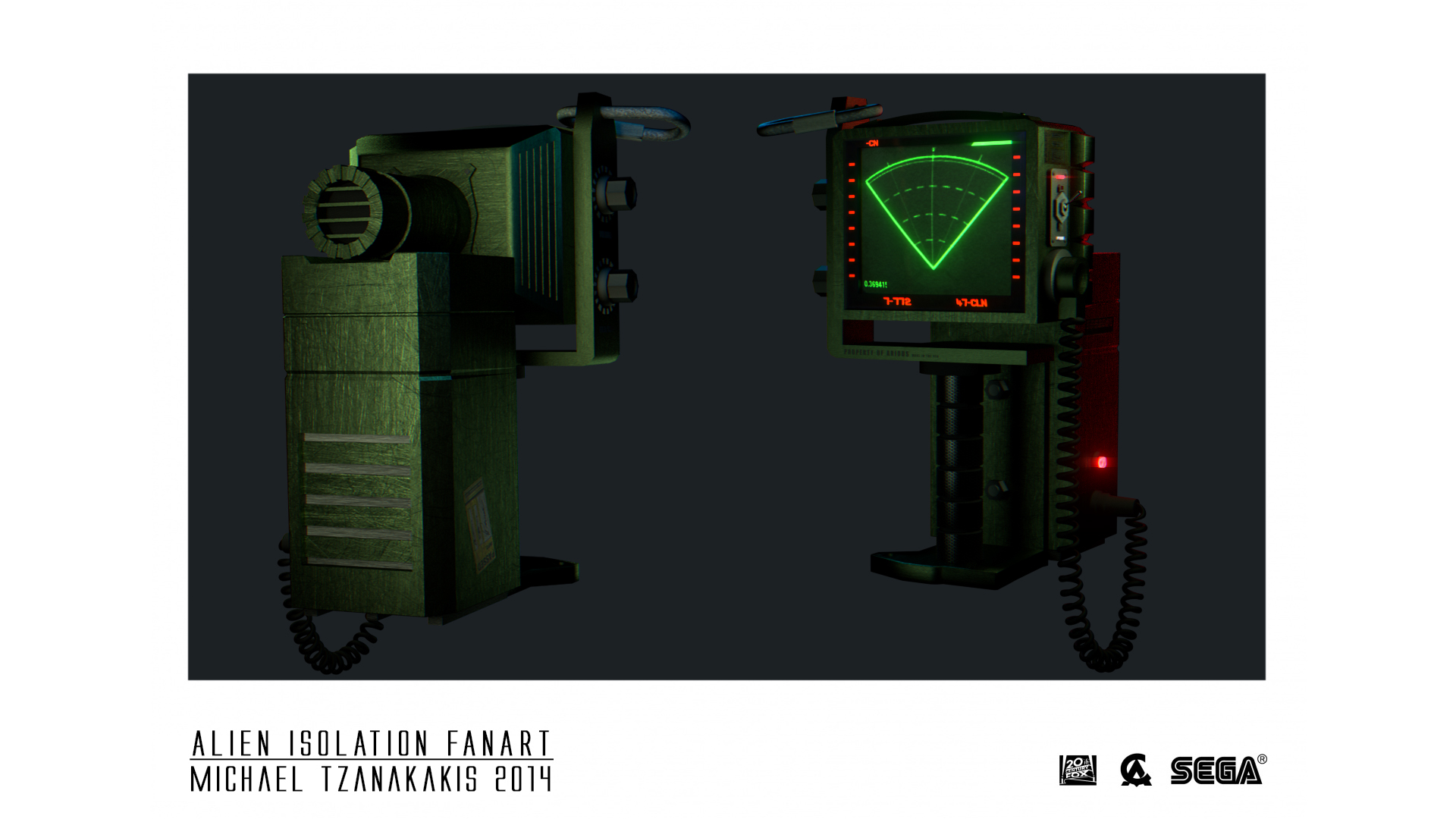 Alien Isolation Motion Tracker Prop 3D Model