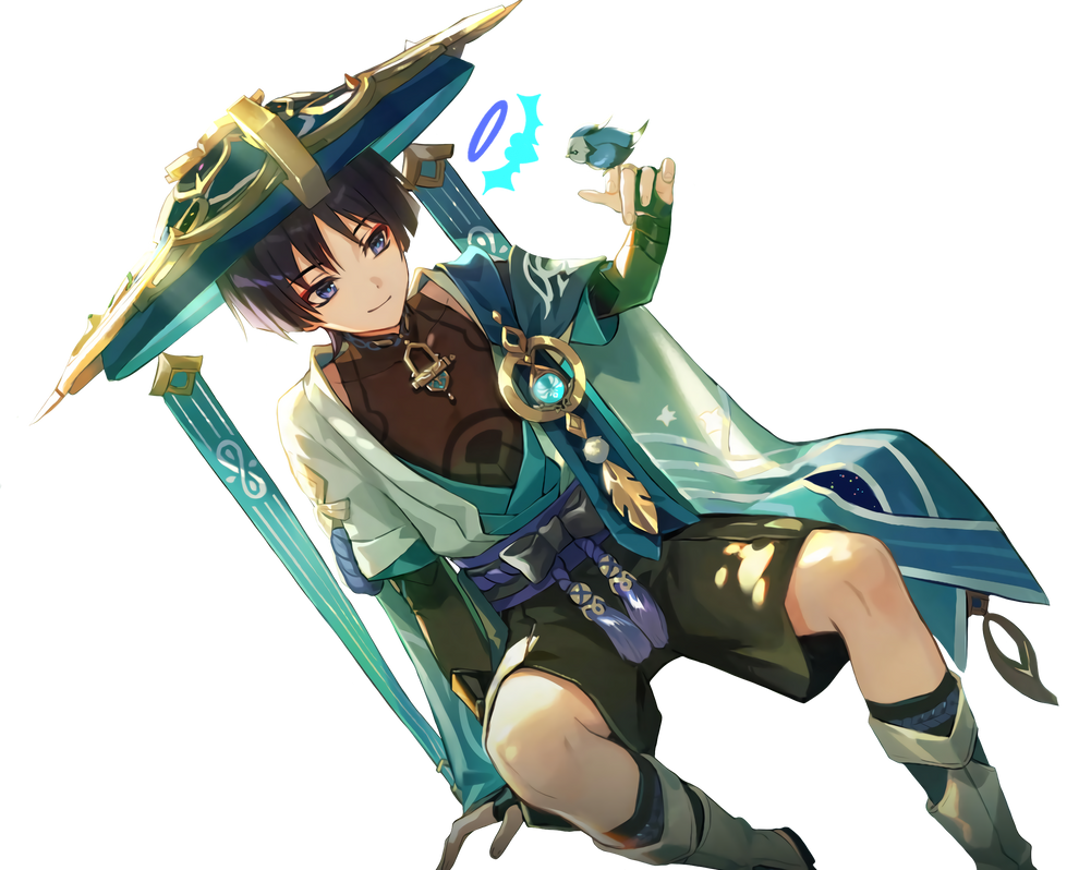 Wanderer render - Genshin Impact by amacgami on DeviantArt