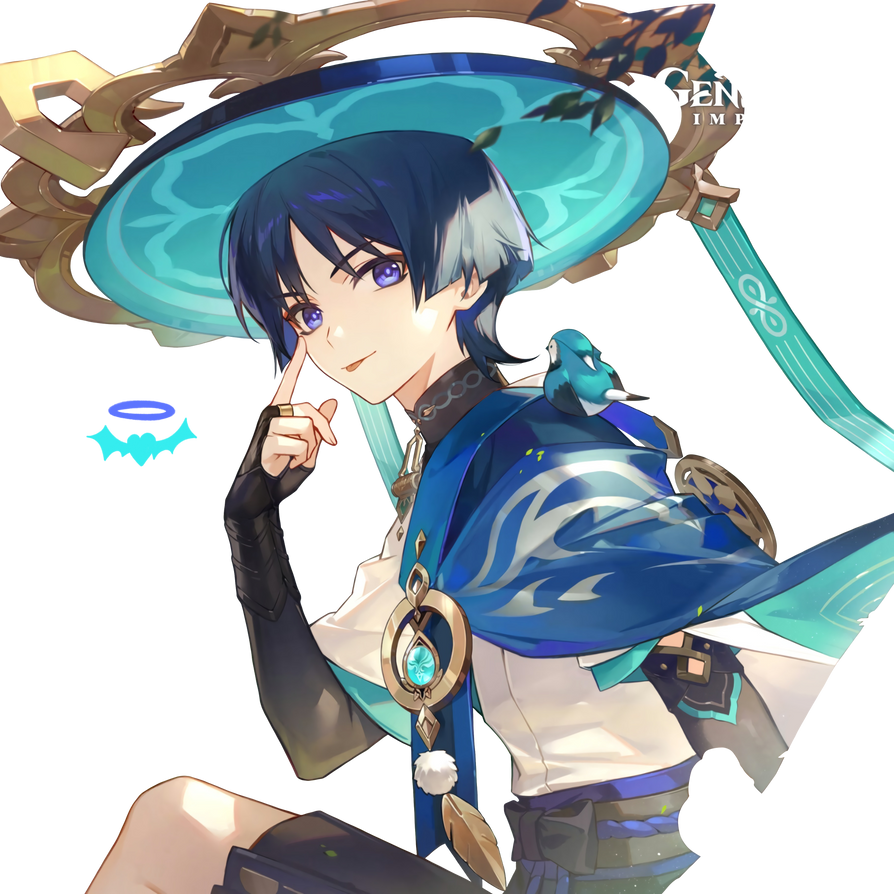 Wanderer render - Genshin Impact by amacgami on DeviantArt