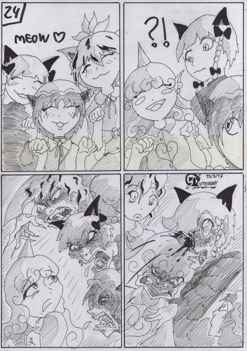 Touhou 4koma 24 Gatas divas