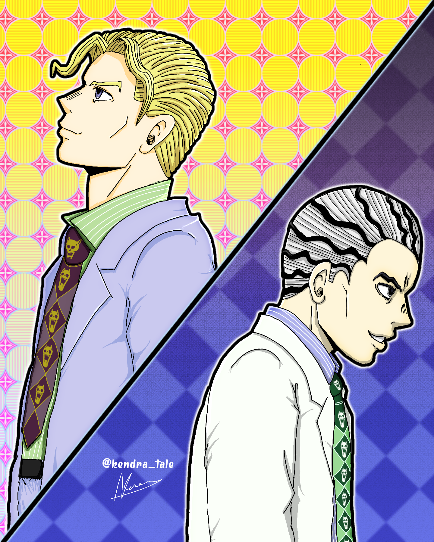Kira Yoshikage And Kosaku Kawajiri By Kendratale On Deviantart