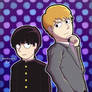 Mob and Reigen from Mob Psycho 100