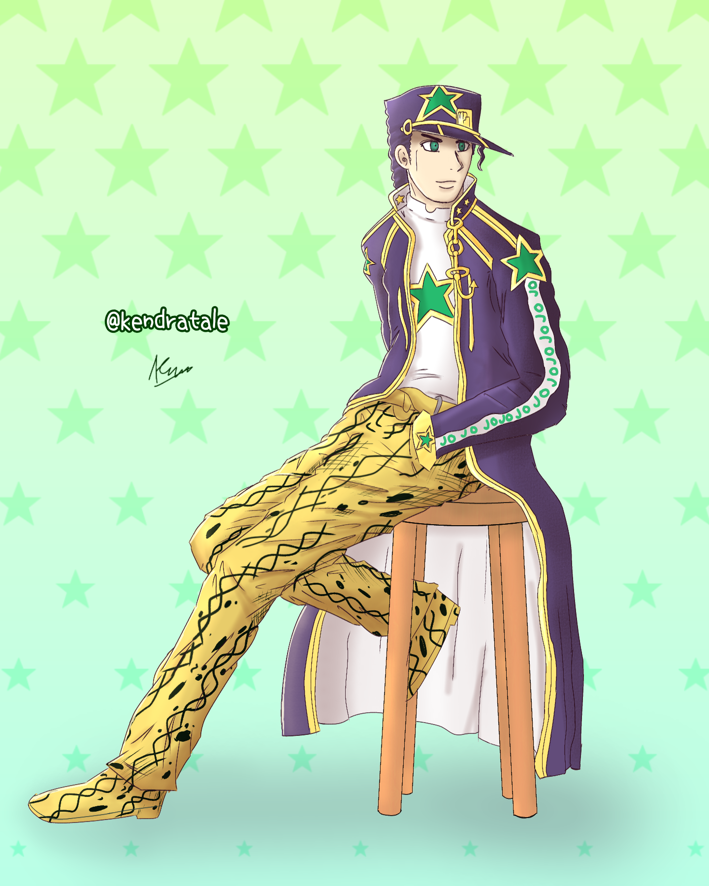 Part 6 Jotaro Kujo in OVA Style Commission by screegdbz on DeviantArt