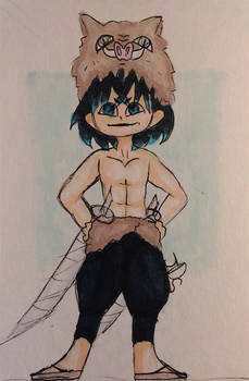 Drawing Inosuke from memory