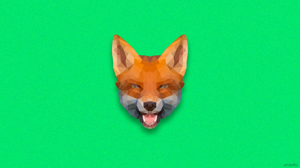 Polygon Fox Color polygon fox - wallpaper by artdolfo on DeviantArt