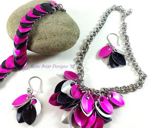 Scale maille Jewelry Set