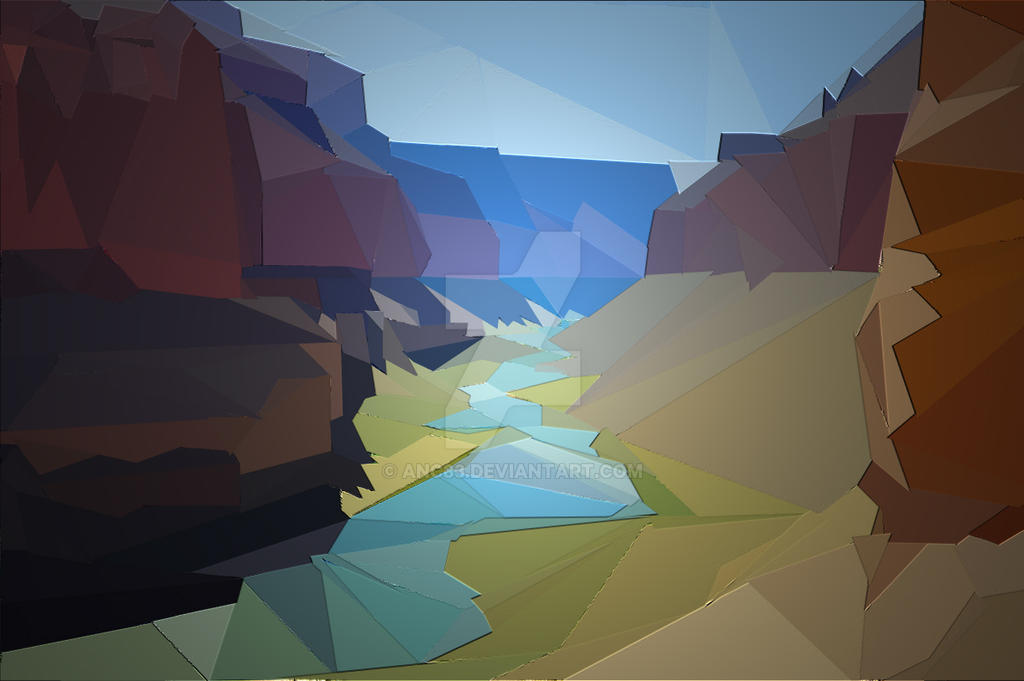 Polygon Landscape 2 by ANC83 on DeviantArt