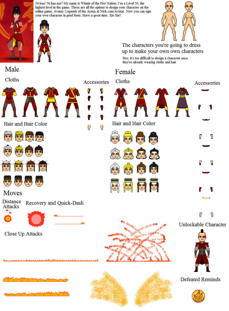 Custom Firebender Make your own Firebender by Winter-Phantom on DeviantArt