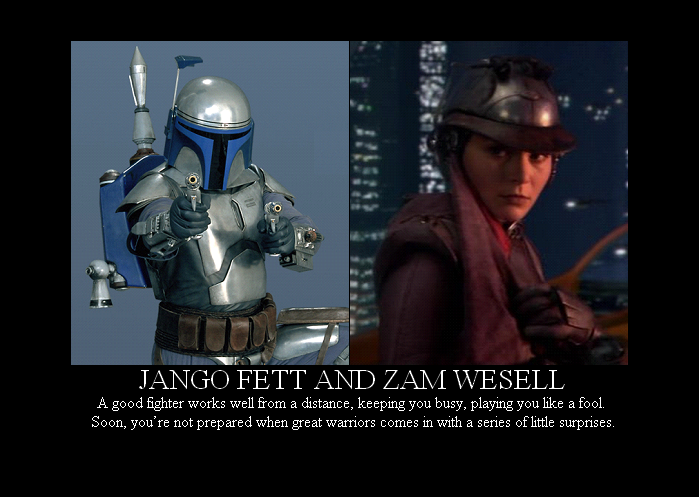 Jango Fett and Zam Wesell