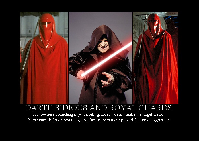 Sidious and Royal Guards