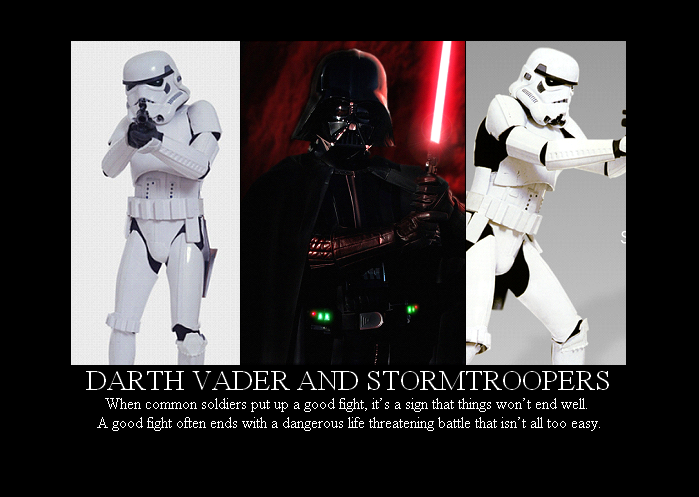 Vader and Stormtroopers