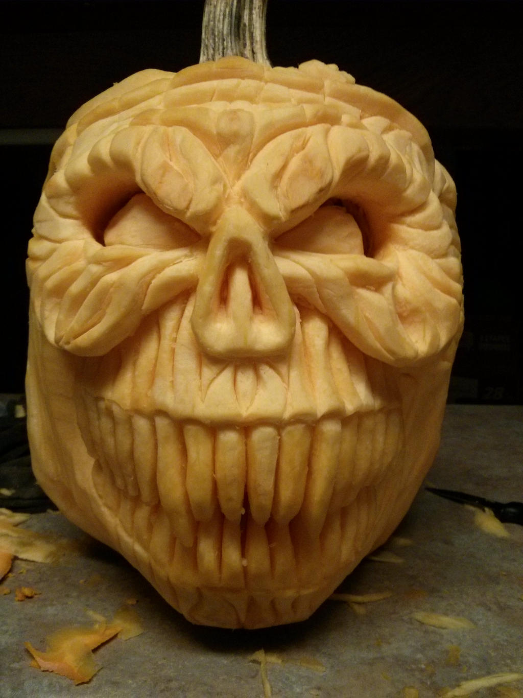 pumpkin skull