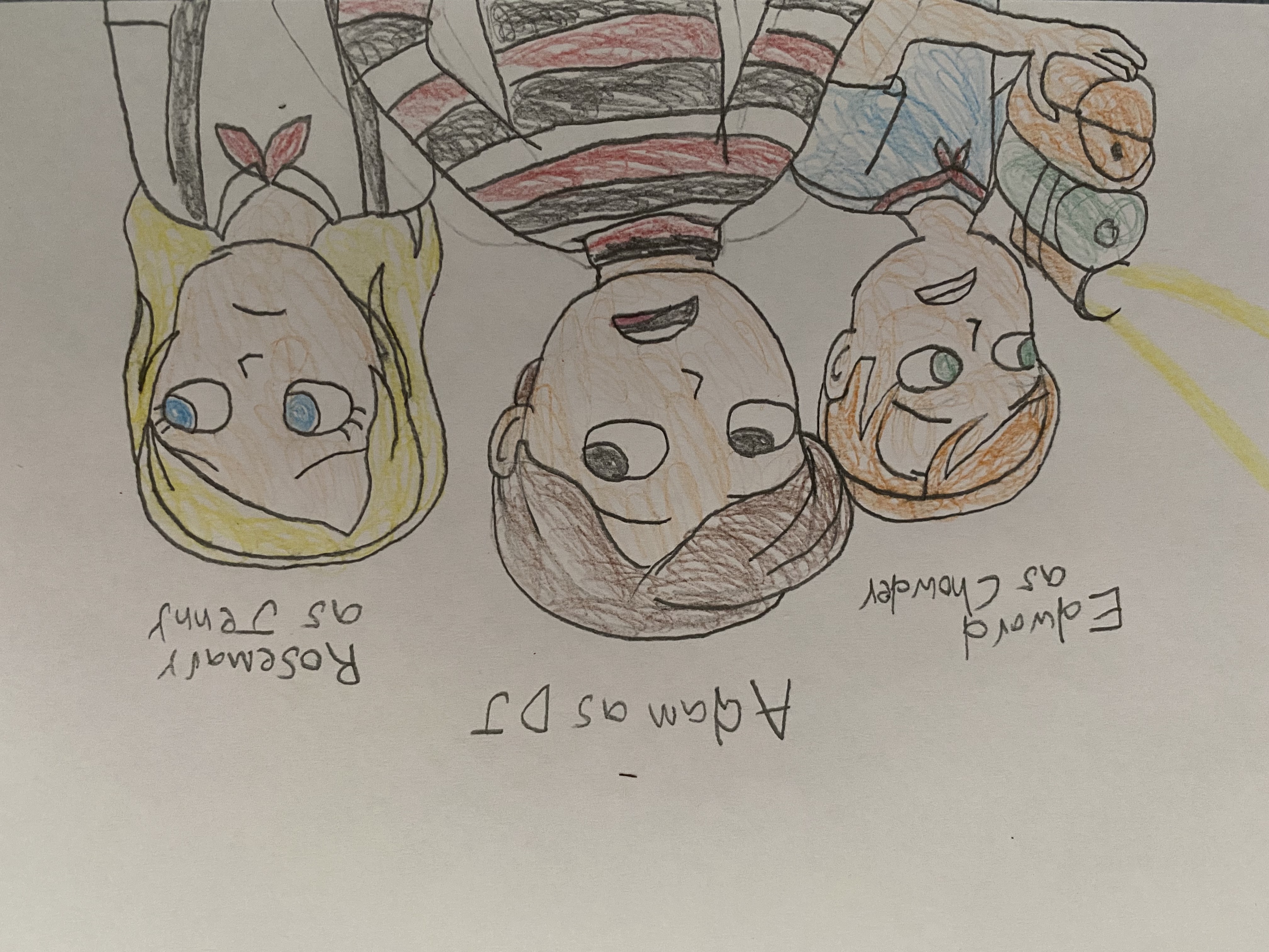 Edward Chowder Adam/DJ, Edward/Chowder, Rosemary/Jenny by RohanArtLife on DeviantArt