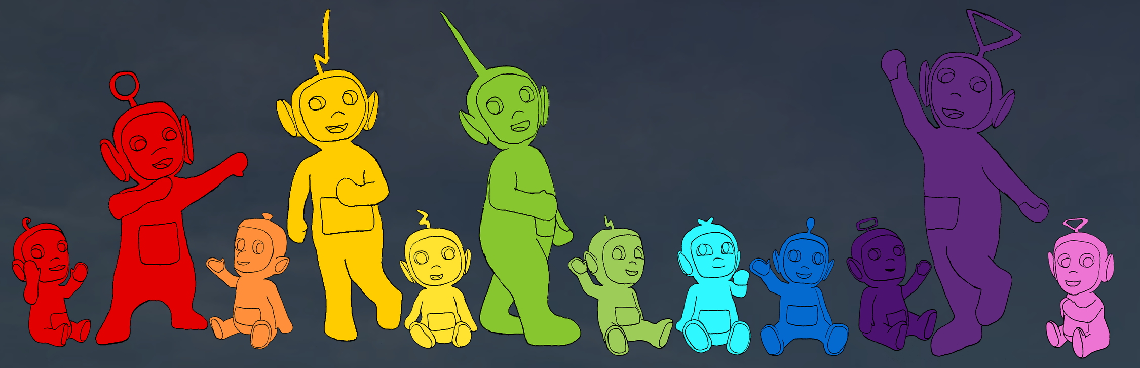 A Rainbow Of Tubbies By RohanArtLife On DeviantArt a-rainbow-of-tubbies-by-rohanartlife-on-deviantart