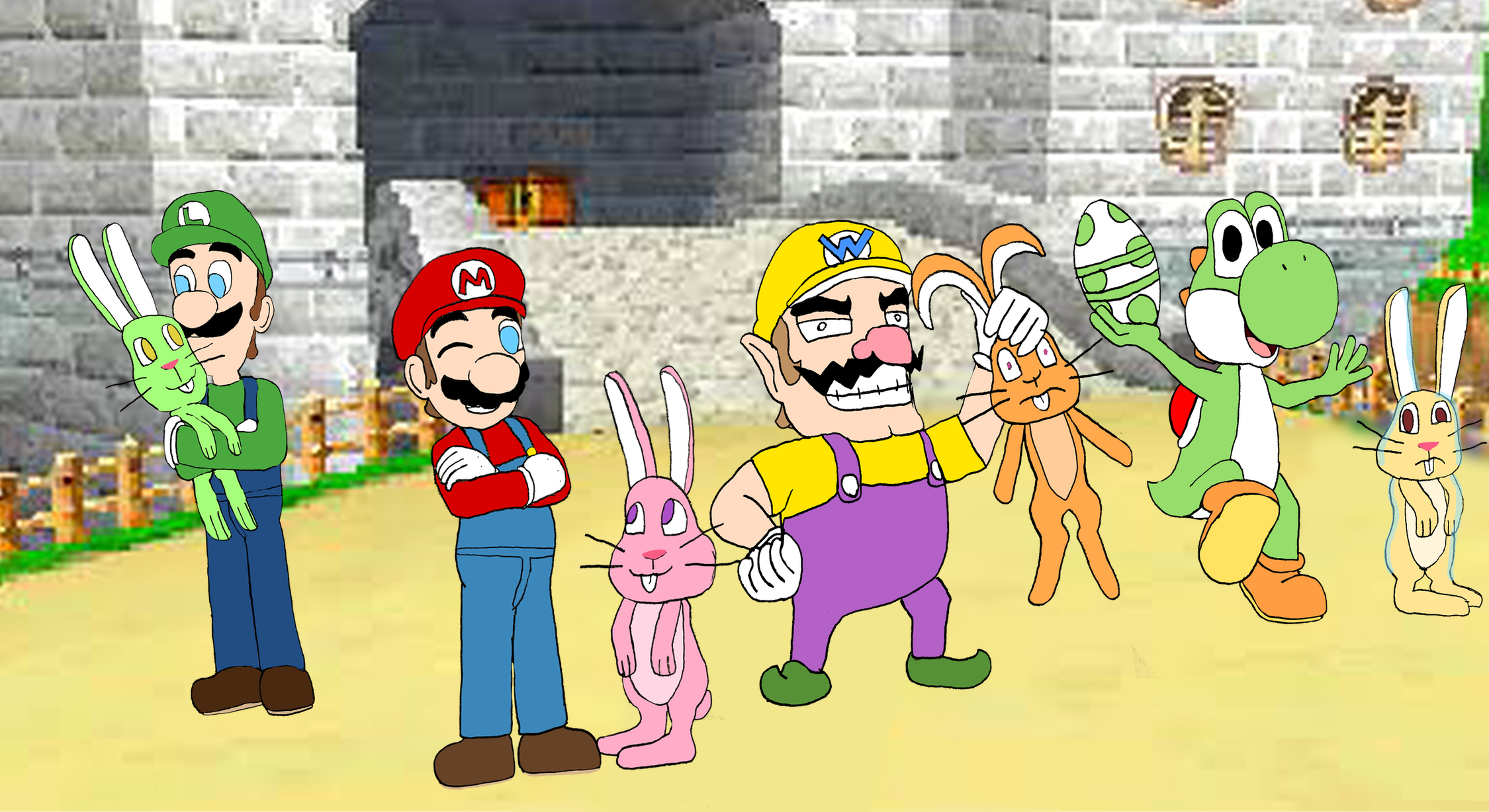 Rabbids Vs Rabbits Deviantart Rabbits by RohanArtLife on DeviantArt