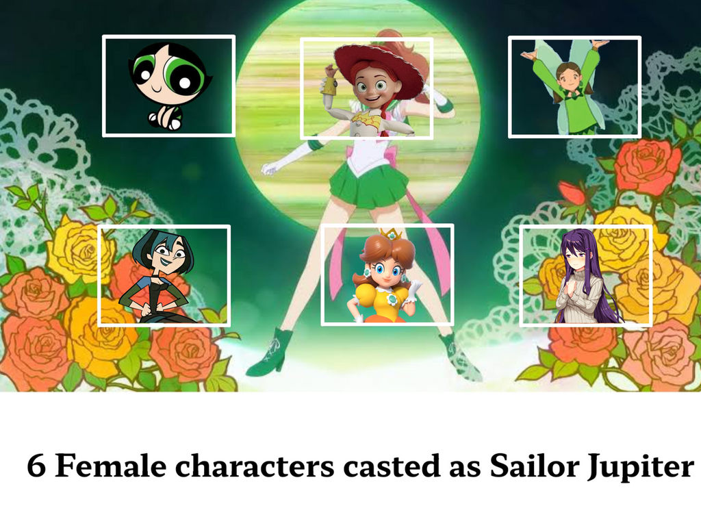 Six Characters as Sailor Jupiter by RohanArtLife on DeviantArt