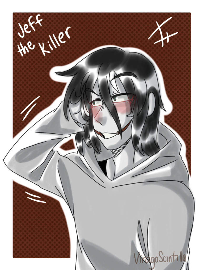 Jeff The Killer Fanart! --> Art By Me --> This is my first time drawing Jeff  the Killer! I was inspired off of @squiddyinks's jeff the killer on  Instagram! : r/CreepyPastas
