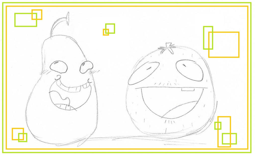 A Creepy Pear and an Annoy Orange