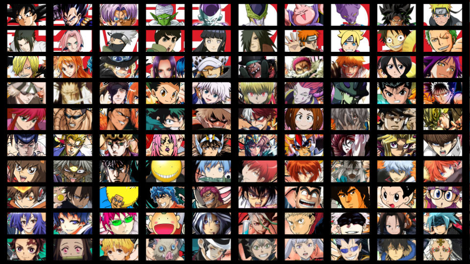 My 100 Character Anime Fighting Game Roster by JamesSonic on DeviantArt