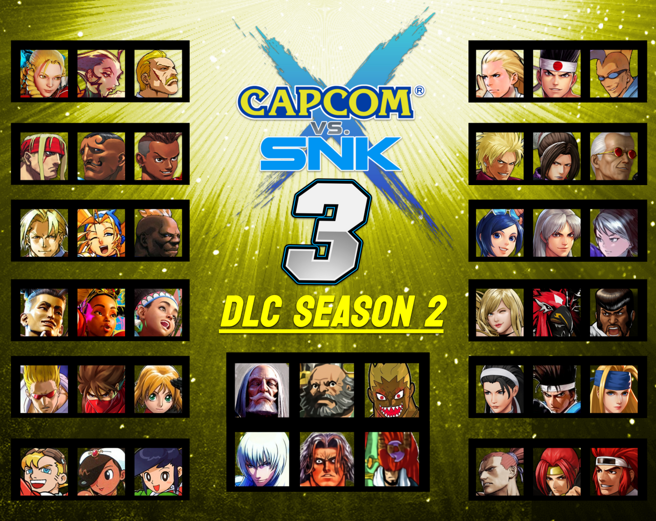 37 Roster Deviantart My Capcom vs SNK 3 Roster (DLC Season 2) by JamesSonic on DeviantArt