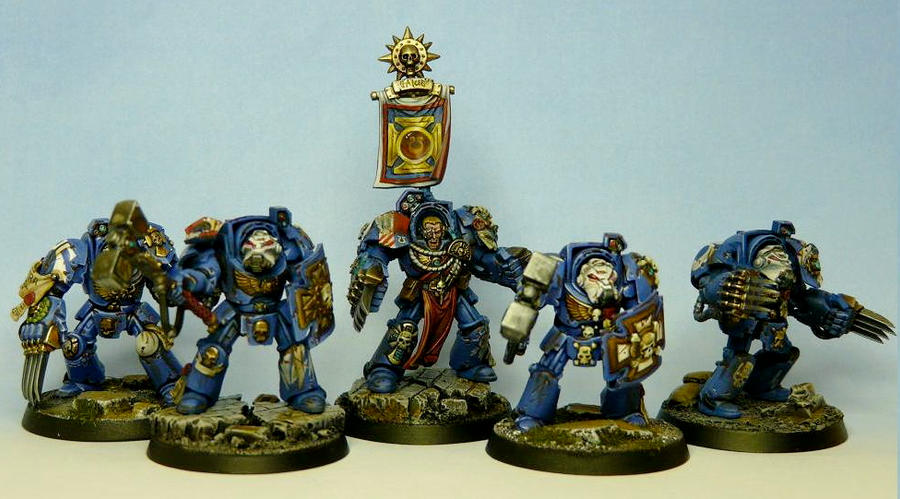 3rd Ultramarine terminator squad (part1) by RAFFETIN on DeviantArt