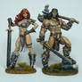 Conan the cimmerian and red Sonja 