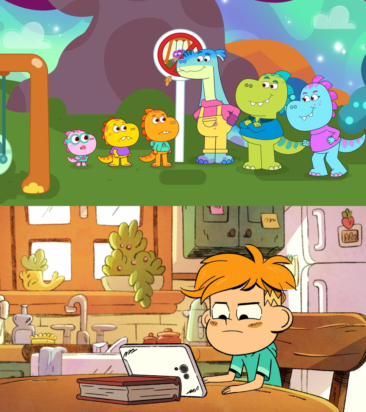 Jack watches Tim Rex in Space on tablet by Pitsada on DeviantArt