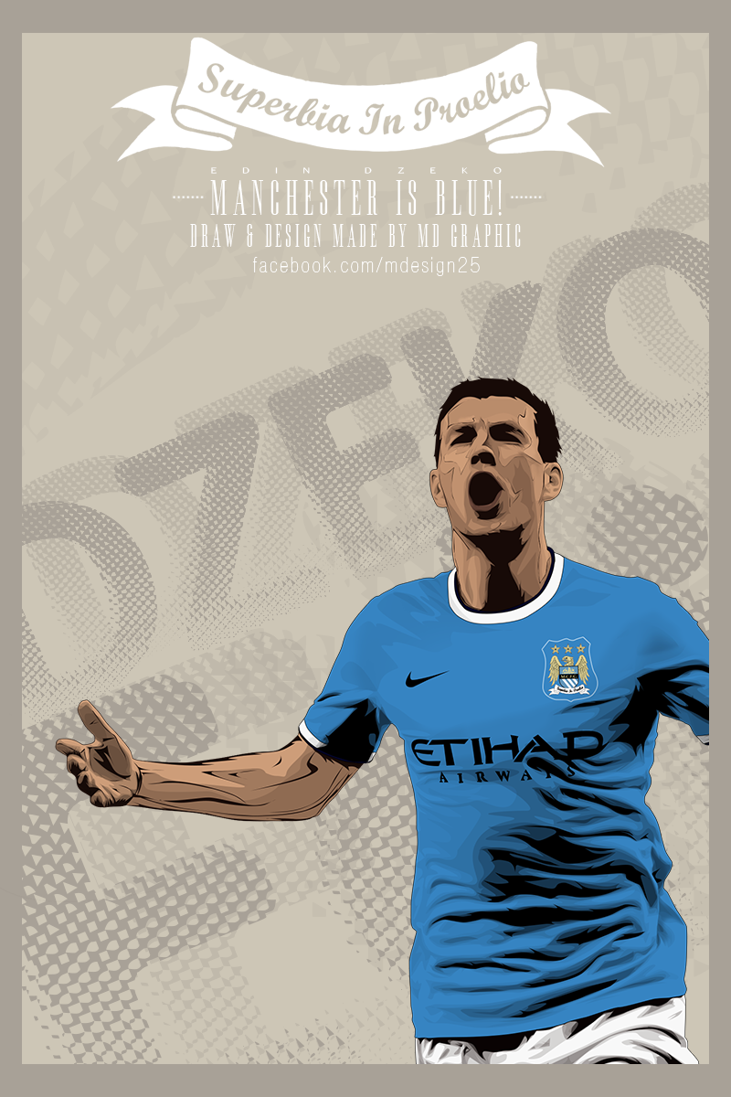 Edin Dzeko Vector