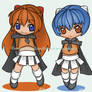 Chibi 03 - Asuka and Rei