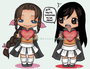 Chibi 04 - Aeris and Tifa