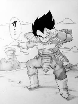 Vegeta first battle pose (finished)