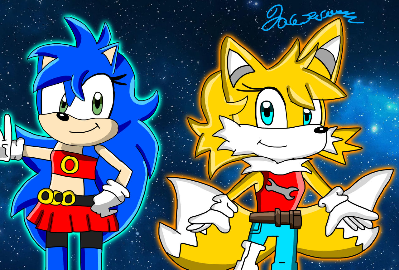 Sonica and Tailsko