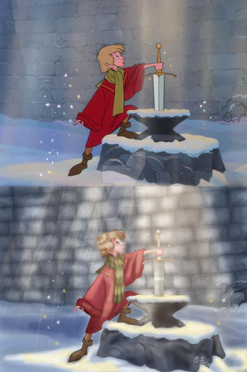 The Sword in the Stone Paintover