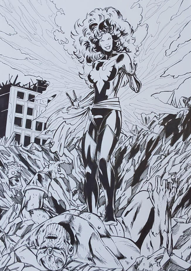 Commission Jean Gray vs thanos by MattHenryStudio on DeviantArt